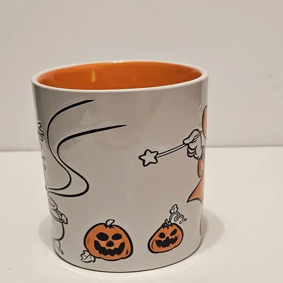 Disney Halloween Mug Minnie & Daisy Witch Design Orange Interior - Picture 3 of 9